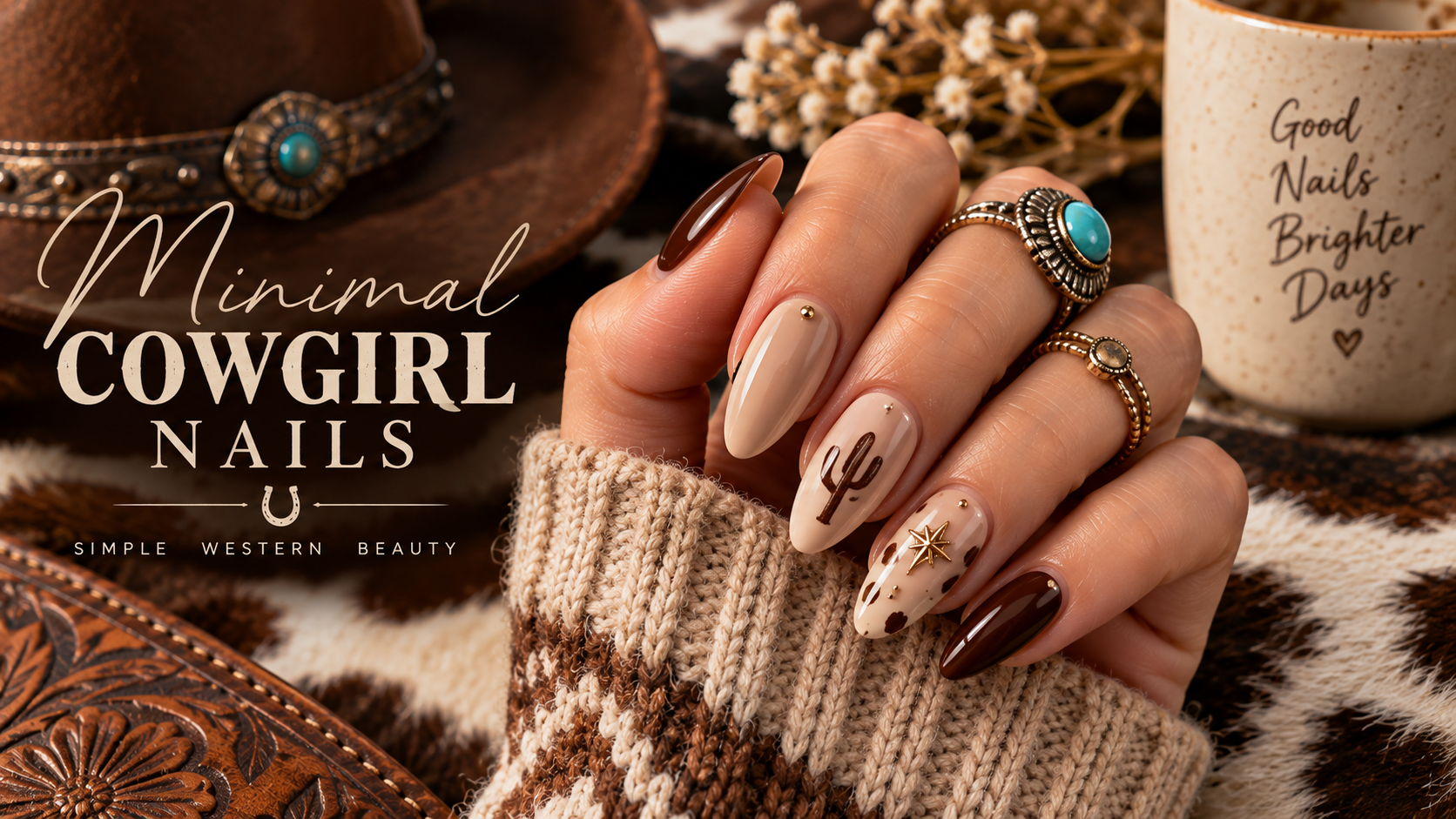 Minimal Cowgirl Nails